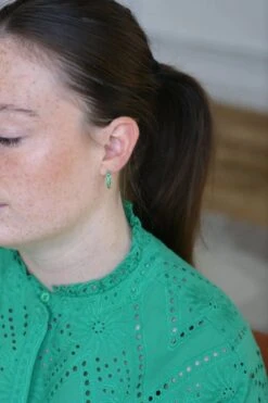 Créoles Emeraudes Sur Or Jaune -Castafiore Boutique creoles emeraudes sur or jaune 136585