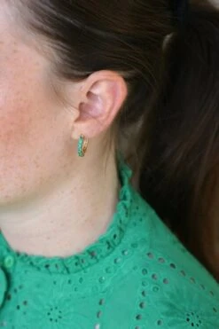 Créoles Emeraudes Sur Or Jaune -Castafiore Boutique creoles emeraudes sur or jaune 140175