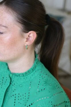 Créoles Emeraudes Sur Or Jaune -Castafiore Boutique creoles emeraudes sur or jaune 172508