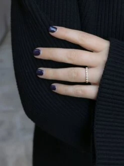 Demi-Alliance Américaine En Or Jaune Et Diamants 0,42 Ct -Castafiore Boutique demi alliance americaine en or jaune et diamants 042 ct 228155