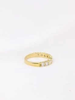 Demi-Alliance Américaine En Or Jaune Et Diamants 1 Carat 13 Demi-Alliance Américaine En Or Jaune Et Diamants 1 Carat -Castafiore Boutique demi alliance americaine en or jaune et diamants 1 carat 410217