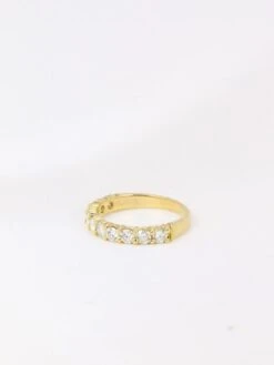 Demi-Alliance Américaine En Or Jaune Et Diamants 1 Carat 10 Demi-Alliance Américaine En Or Jaune Et Diamants 1 Carat -Castafiore Boutique demi alliance americaine en or jaune et diamants 1 carat 586932