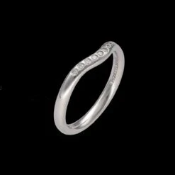 Demi Alliance TIFFANY & CO - Olga Peretti En Platine Et Diamants -Castafiore Boutique demi alliance tiffany co olga peretti en platine et diamants 387254