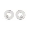 Dinh Van Boucles D'oreilles Puces Cible Or Blanc Diamant