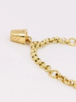 DIOR Bracelet Chaine Or Jaune Dé à Coudre -Castafiore Boutique dior bracelet chaine or jaune de a coudre 406381