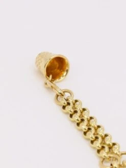 DIOR Bracelet Chaine Or Jaune Dé à Coudre -Castafiore Boutique dior bracelet chaine or jaune de a coudre 414984