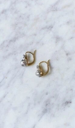 Dormeuses Anciennes Diamants 0.50 Ct -Castafiore Boutique dormeuses anciennes diamants 050 ct 672562