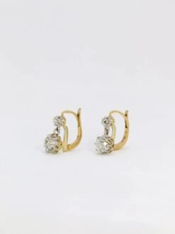 Dormeuses Or Diamants Taille Ancienne 2,4 Ct 8 Dormeuses Or Diamants Taille Ancienne 2,4 Ct -Castafiore Boutique dormeuses or diamants taille ancienne 24 ct 820139