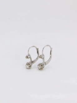 Dormeuses Vintage En Or Blanc Et Diamants 0.3ct -Castafiore Boutique dormeuses vintage en or blanc et diamants 03ct 833202