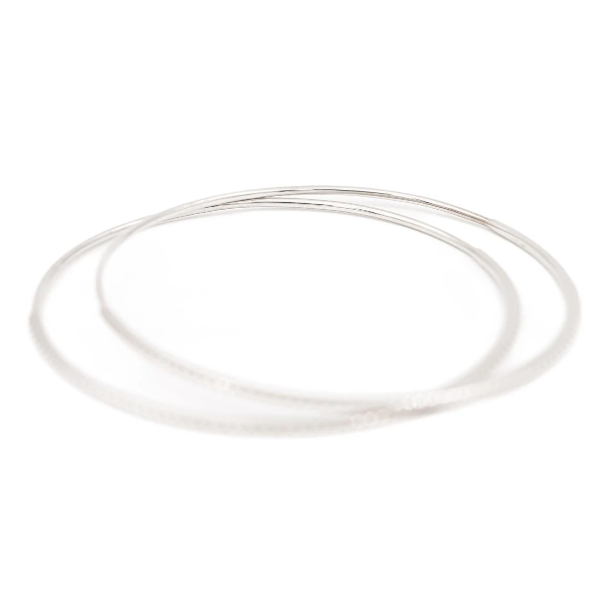 Duos De Bracelets Jonc En Or Blanc 4 Duos De Bracelets Jonc En Or Blanc – Image 4