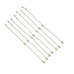 Ensemble De 7 Bracelets En Or Jaune Et Perles