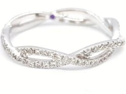 Etername Bague Entrelacs Or Blanc Diamant -Castafiore Boutique etername bague entrelacs or blanc diamant 176552