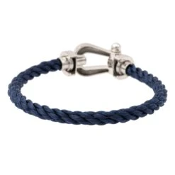 Bracelet FRED "Force 10" Manille En Or Blanc GM -Castafiore Boutique fred bracelet force 10 or blanc 275900