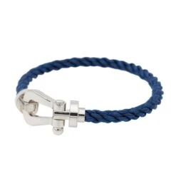 Bracelet FRED "Force 10" Manille En Or Blanc GM -Castafiore Boutique fred bracelet force 10 or blanc 360335