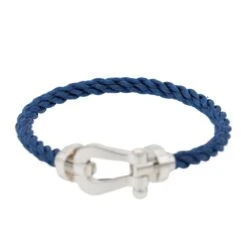 Bracelet FRED "Force 10" Manille En Or Blanc GM -Castafiore Boutique fred bracelet force 10 or blanc 507259