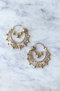 Grandes Créoles Savoyardes En Or -Castafiore Boutique grandes creoles savoyardes en or 275932