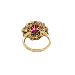 Late 19th Century 2.05 Carat Ruby Diamond Gold Cluster Ring 13 Late 19th Century 2.05 Carat Ruby Diamond Gold Cluster Ring -Castafiore Boutique late 19th century 205 carat ruby diamond gold cluster ring 202583