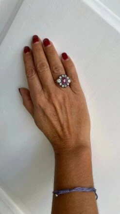 Late 19th Century 2.05 Carat Ruby Diamond Gold Cluster Ring 19 Late 19th Century 2.05 Carat Ruby Diamond Gold Cluster Ring -Castafiore Boutique late 19th century 205 carat ruby diamond gold cluster ring 830275