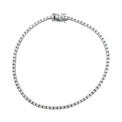 Miller Ligne Tennis Or Blanc Diamants.