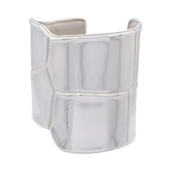 Miller Manchette Hermès, "Niloticus Eclat", Argent. -Castafiore Boutique manchette hermes niloticus eclat argent 433680