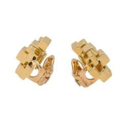 Boucles D'oreilles Clip MAUBOUSSIN Par GEORGES LENFANT "Cube" En Or Jaune -Castafiore Boutique mauboussin boucles doreilles or jaune 338588