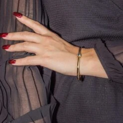 Bracelet Jonc MAUBOUSSIN En Or Jaune Et émail -Castafiore Boutique mauboussin bracelet jonc or jaune 768748