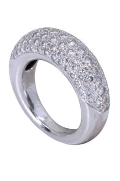 Bague CHAUMET "Anneau" Diamants En Or Blanc -Castafiore Boutique mc 0BEwA9Zkfj