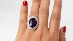 Bague Or Blanc Et Platine, Corindon Violet Et Diamants 10 Bague Or Blanc Et Platine, Corindon Violet Et Diamants -Castafiore Boutique mc 22f2NjRPMk