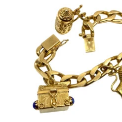 Bracelet Gourmette à Breloques En Or Jaune 16 Bracelet Gourmette à Breloques En Or Jaune -Castafiore Boutique mc 26pEodoV0