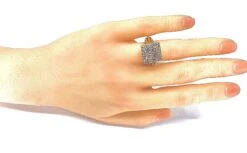 Bague En Or Jaune Et Or Blanc Pavée De Diamants -Castafiore Boutique mc 2rdmV7jMC