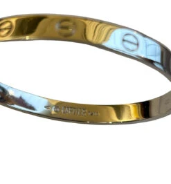 Bracelet Cartier "Love" En Or Blanc, Taille 17 -Castafiore Boutique mc 53OHq0BsS