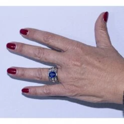 Bague CASHEMIRA En Or Blanc Et Saphir. 11 Bague CASHEMIRA En Or Blanc Et Saphir. -Castafiore Boutique mc 5Cw2BRMkK