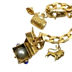 Bracelet Gourmette à Breloques En Or Jaune 15 Bracelet Gourmette à Breloques En Or Jaune -Castafiore Boutique mc 6Gvt7u2KtF