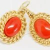 Boucles D'oreilles D'occasion En Or Jaune Et Corail 16 Boucles D'oreilles D'occasion En Or Jaune Et Corail -Castafiore Boutique mc 74zRILIjN
