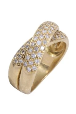Bague Joncs Entrelacés En Or Jaune Et Diamants 9 Bague Joncs Entrelacés En Or Jaune Et Diamants -Castafiore Boutique mc 9O4CTabUc