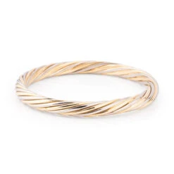 Bracelet Jonc VAN CLEEF & ARPELS En Or Jaune Et Or Blanc -Castafiore Boutique mc E t I66le