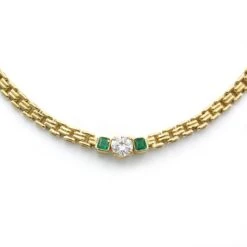 Collier Or, Diamant & Emeraudes - René KREISS -Castafiore Boutique mc GnmGpQI6sC