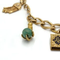 Bracelet Charms - Or, Diamants, Résine & Amazonite 11 Bracelet Charms - Or, Diamants, Résine & Amazonite -Castafiore Boutique mc H7LKipWUZn