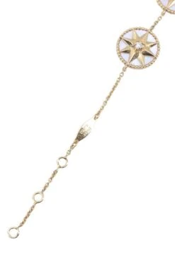 Bracelet DIOR "Rose Des Vents" En Or Jaune, Nacre Et Diamants -Castafiore Boutique mc I7ImDoUHd