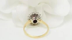 Bague Entourage E En Or Jaune, Rubis Et Diamants -Castafiore Boutique mc IB7Tc 1Ar