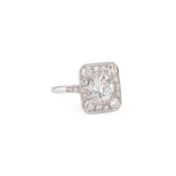 Bague Art Déco Platine Et Diamants -Castafiore Boutique mc II4j EPuE