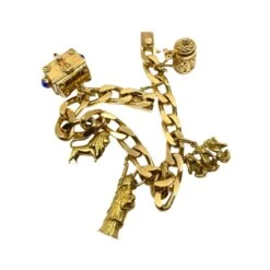 Bracelet Gourmette à Breloques En Or Jaune 17 Bracelet Gourmette à Breloques En Or Jaune -Castafiore Boutique mc IhUU7zaPUi