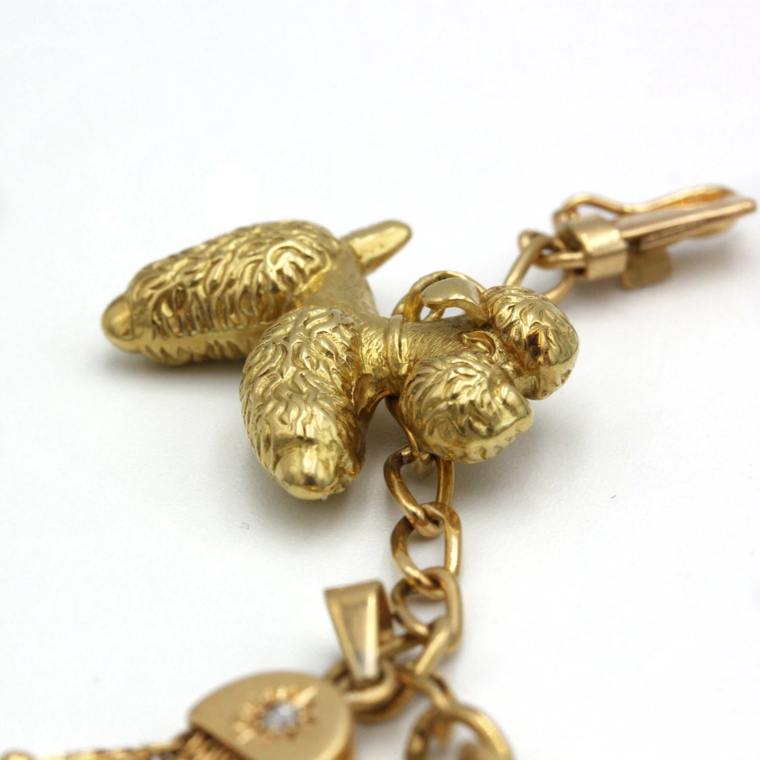 Bracelet Charms - Or, Diamants, Résine & Amazonite 9 Bracelet Charms - Or, Diamants, Résine & Amazonite – Image 9