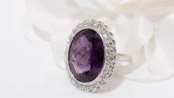 Bague Or Blanc Et Platine, Corindon Violet Et Diamants 12 Bague Or Blanc Et Platine, Corindon Violet Et Diamants -Castafiore Boutique mc Q0f3b4mnr