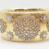 Bracelet Manchette Or Bicolore Et Diamants