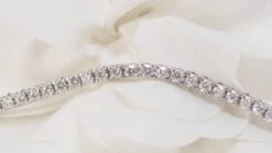 Bracelet Rivière En Or Blanc Et Diamants 3,20cts