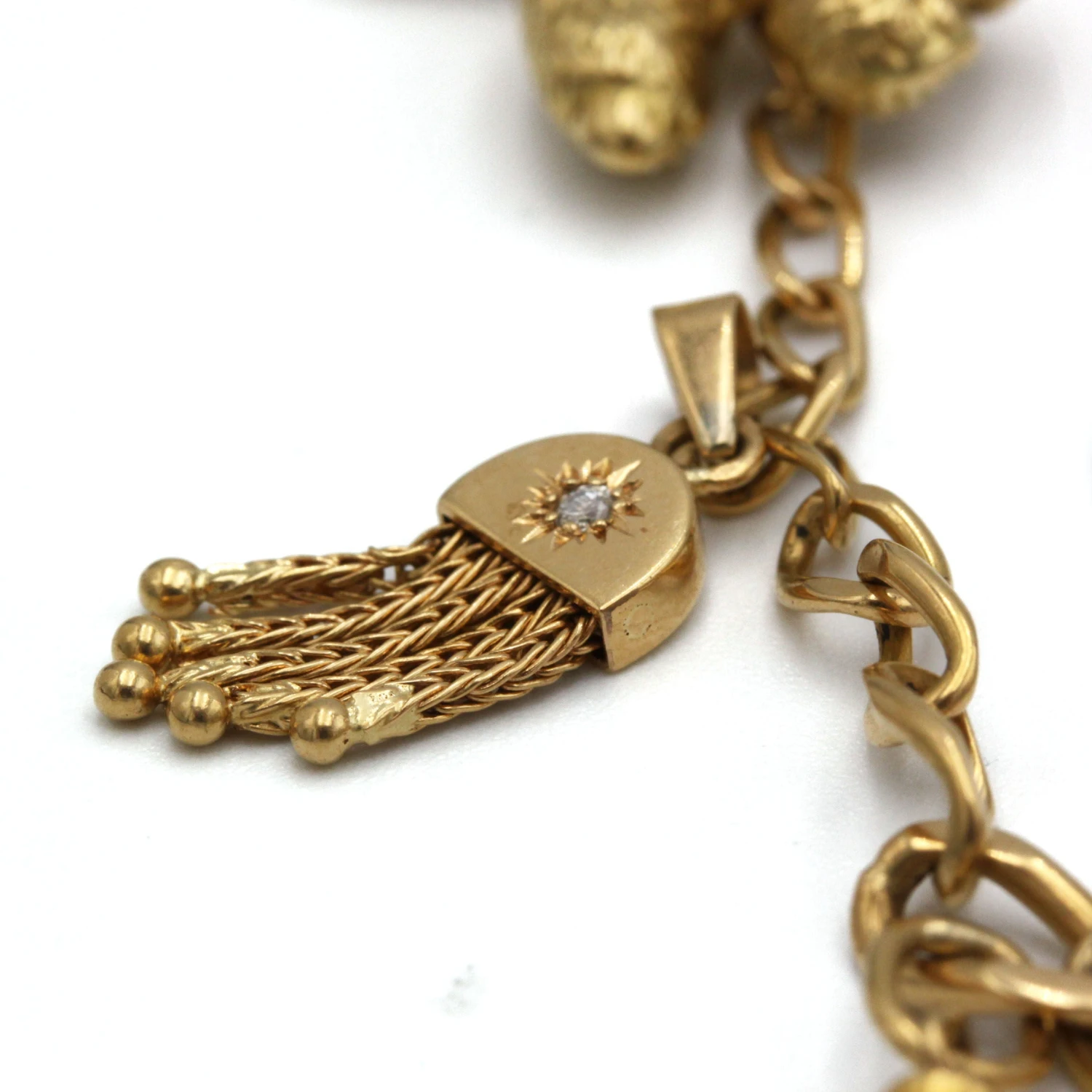 Bracelet Charms - Or, Diamants, Résine & Amazonite 8 Bracelet Charms - Or, Diamants, Résine & Amazonite – Image 8