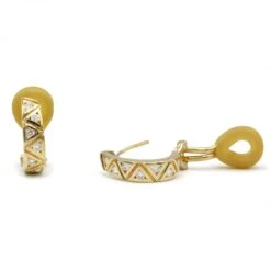 Boucles D'Oreilles - Or Et Diamants -Castafiore Boutique mc U0BnHlFm4