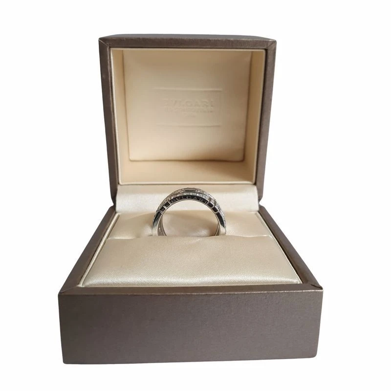 Bague Bvlgari Parentesi EU54 - Or Blanc Et Diamants 4 Bague Bvlgari Parentesi EU54 - Or Blanc Et Diamants – Image 4