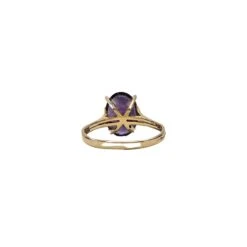 Bague En Or Jaune 18 Carats Et Amethyste 9 Carats - Taille EU61 -Castafiore Boutique mc Uwi6 XOOv